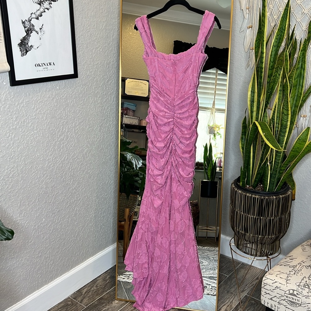 HOUSE OF CB 'Cesca' Rose Pink Floral Maxi Dress NWOT - Picture 9 of 10